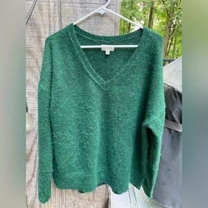 Lucky Brand Green V-Neck Sweater